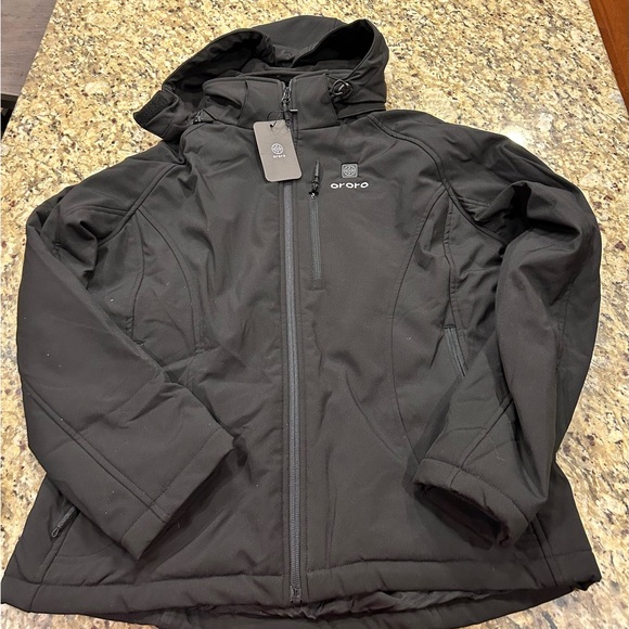 Black Heated Jacket Ororo New! - Picture 6 of 8